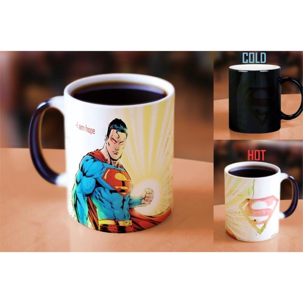 国外热销superman mug超人变色马克杯办公室咖啡杯朋友喝水杯礼物 - 图1