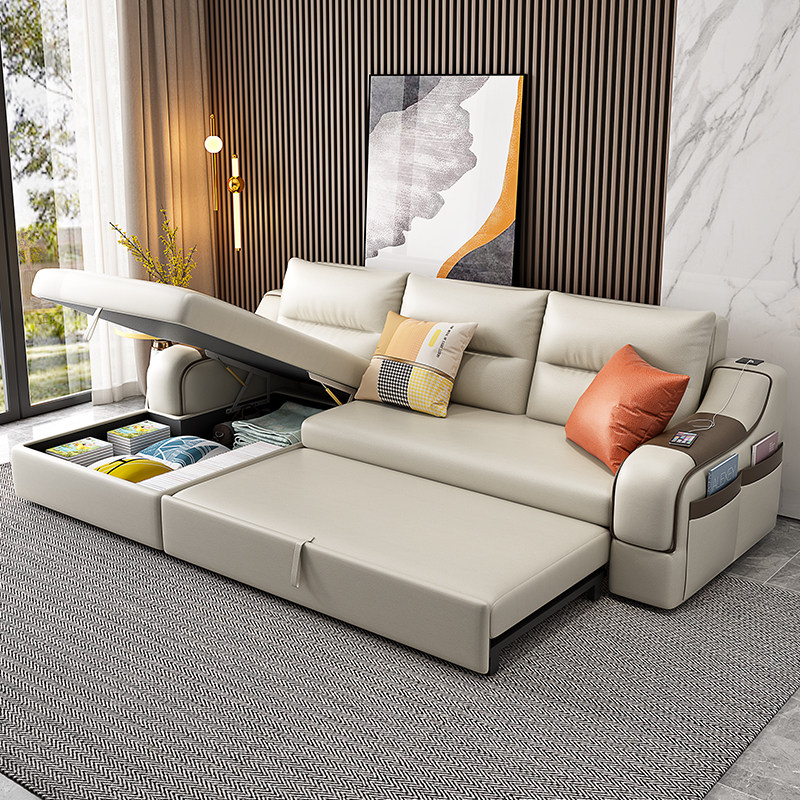 2022新款科技布小户型客厅沙发床 以梵沙发床