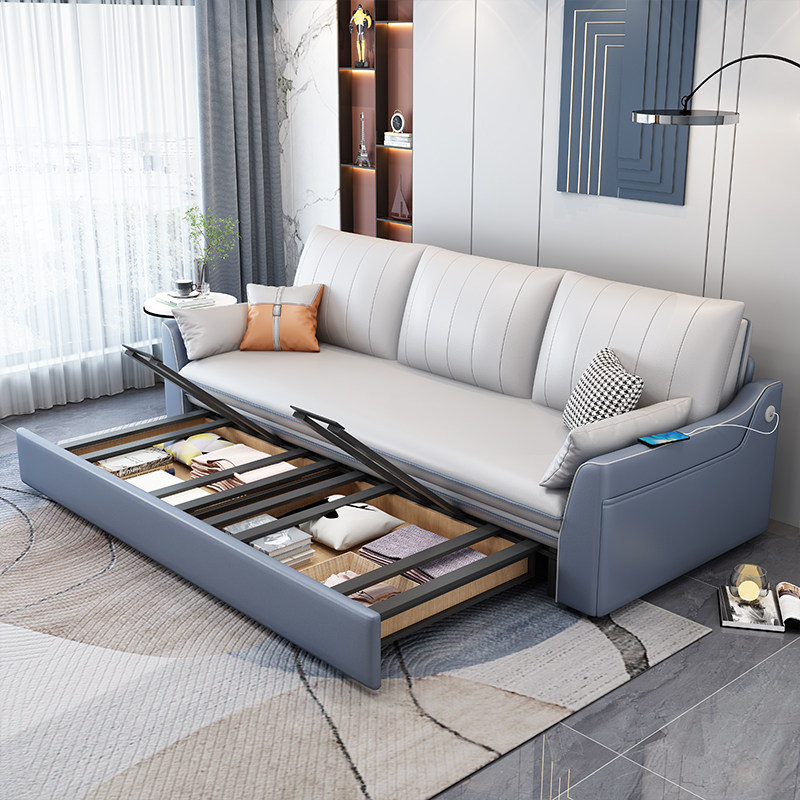 2023年新款科技客厅小户型布沙发床 以梵沙发床