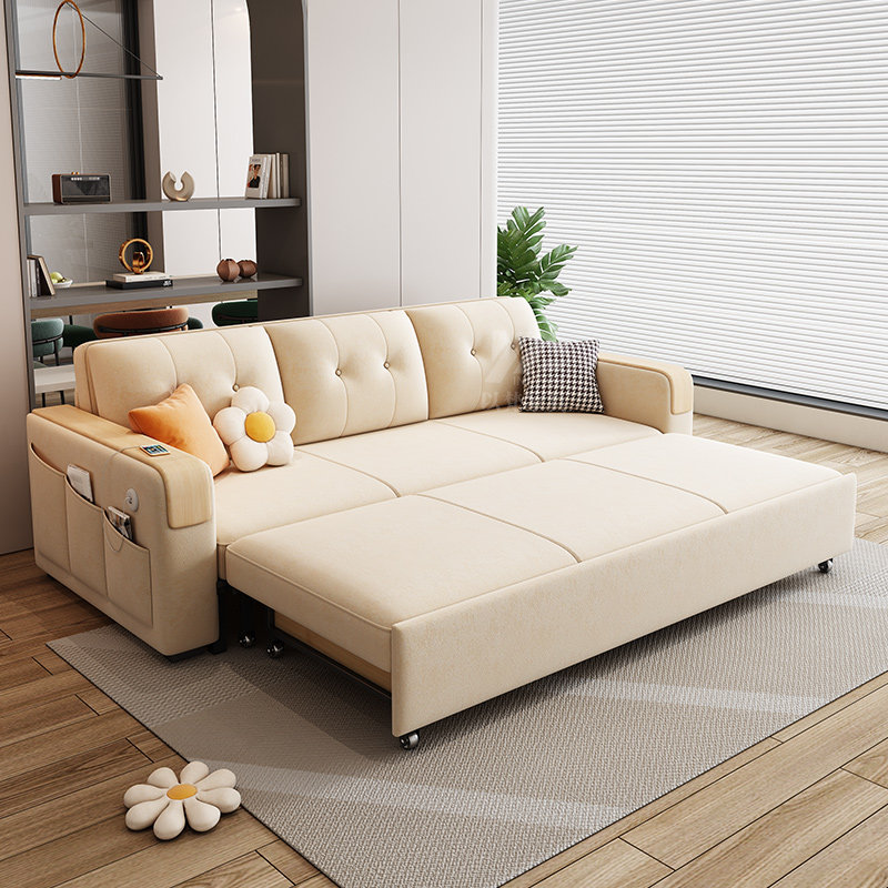 2023新款小户型多功能客厅双沙发床 以梵沙发床