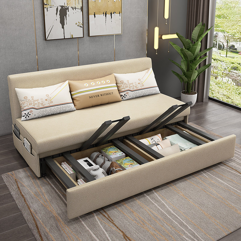 免洗科技布现代简约小户型沙发床 以梵沙发床