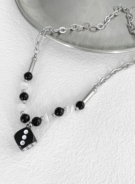 CHENXI 店主自留款 禁欲系黑白冷淡风项链男潮嘻哈情侣女卫衣配饰