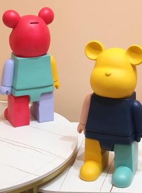 暴力熊存钱罐摆件笨鸟创意暴力熊系列纸巾盒客厅样板间家居装饰品