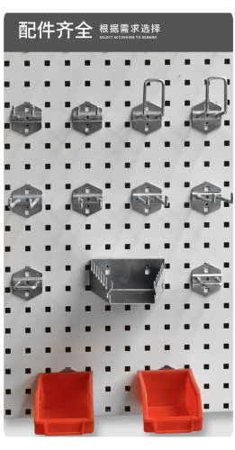 方孔挂板架子挂架工具墙洞洞板工具柜工具架工作台置物架挂钩配件 - 图3