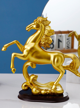 北欧轻奢高档马摆件家居客厅玄关酒柜电视柜O办公桌面摆设软装饰