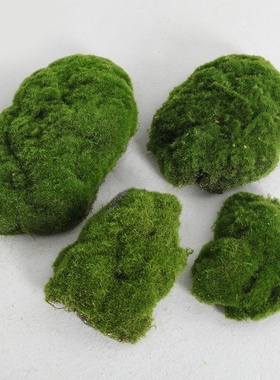 仿真苔藓块植绒铺面青苔室内造景装饰