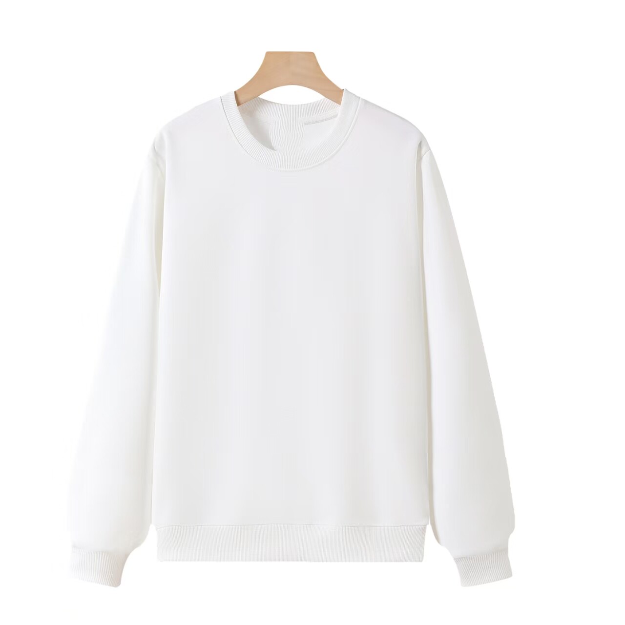 Men's round neck solid color spring and autumn sweatshirt