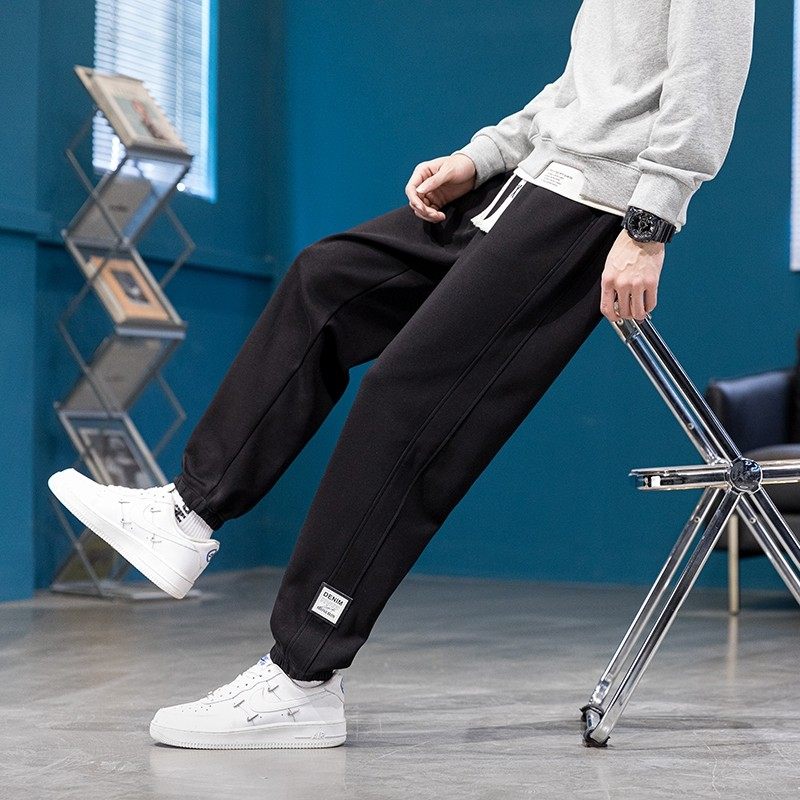 秋冬季青少年长裤子加绒男孩初中高中学生休闲运动裤大童2025卫裤,淘宝优惠券,粉丝福利购,淘宝优惠卷