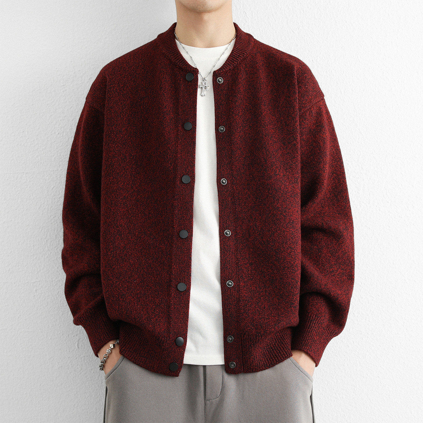 重磅针织开衫外套男款秋冬季美式复古情侣款毛衣慵懒风宽松可外穿,淘宝优惠券,粉丝福利购,淘宝优惠卷