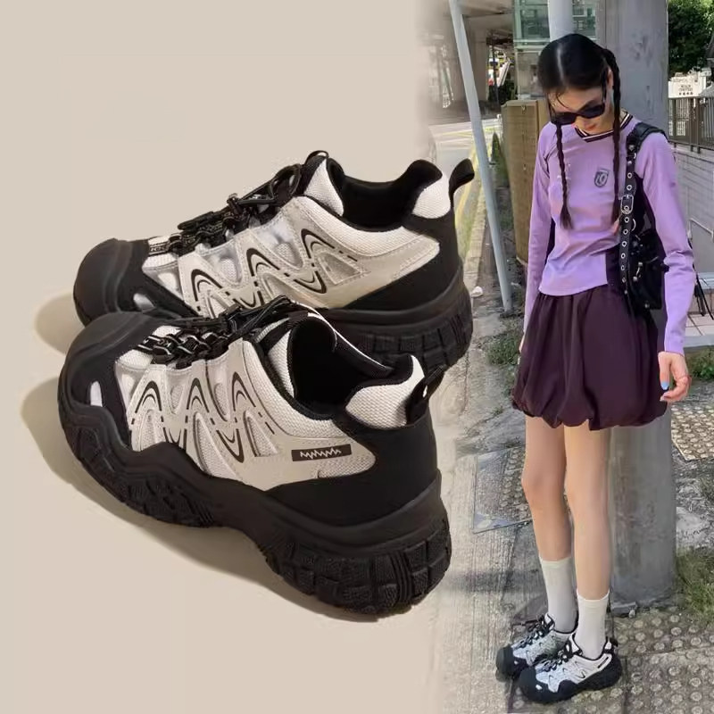 小个子增高8CM老爹鞋2025秋季新款厚底防滑登山鞋透气休闲运动鞋,淘宝优惠券,粉丝福利购,淘宝优惠卷
