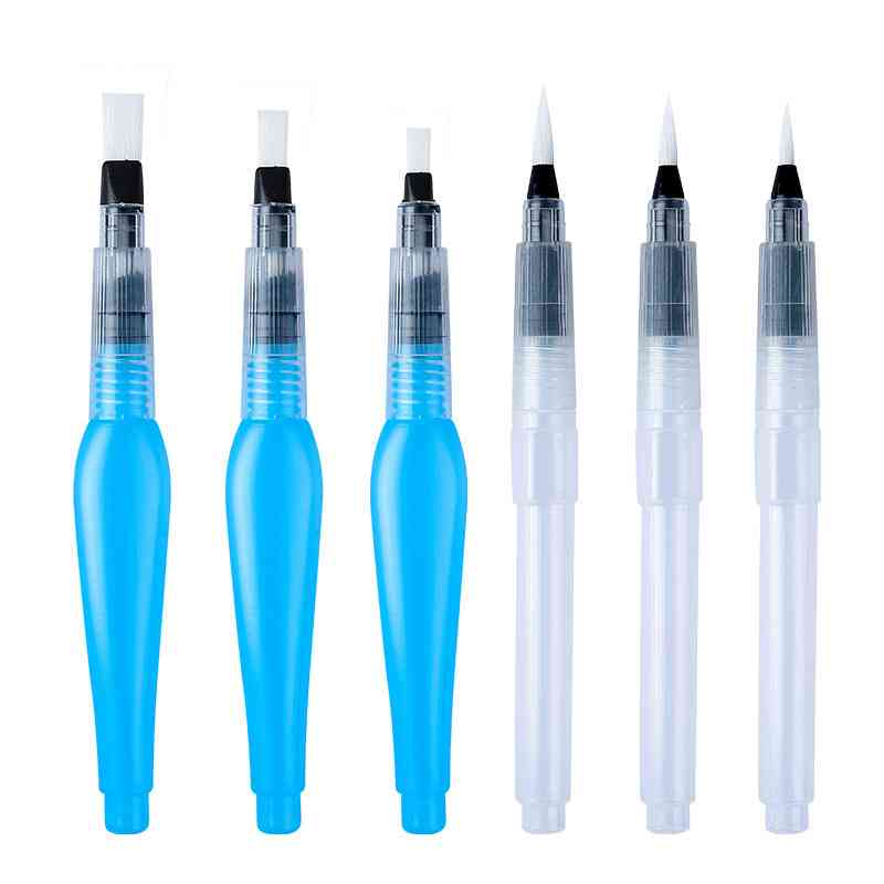 自来水笔固体水彩绘画笔大容量储水笔水溶彩铅自来水毛笔画笔 - 图0