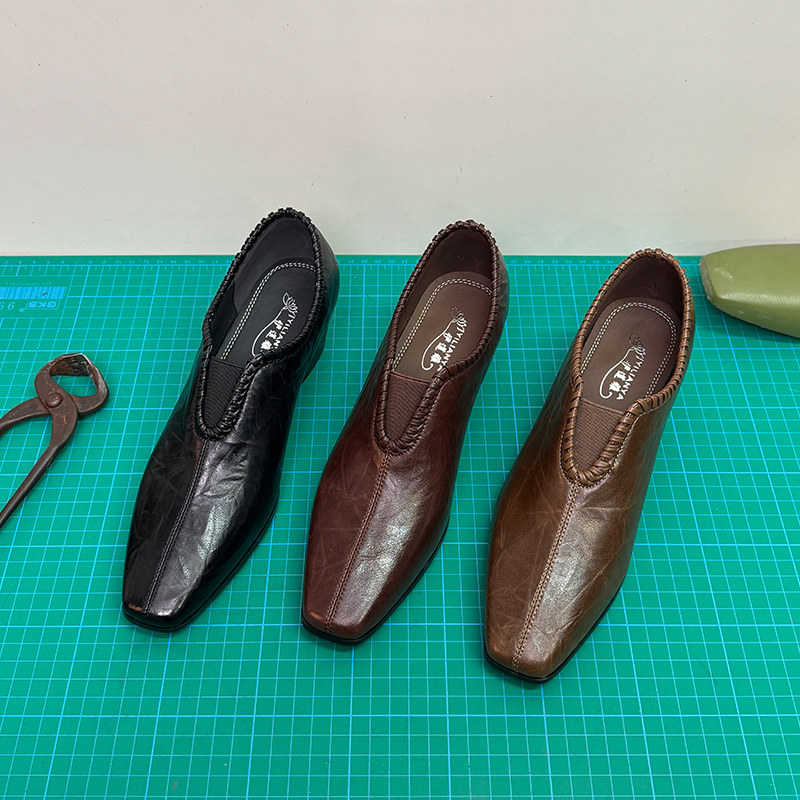 小众风设计风深口单鞋女大码2026春季新款手工女鞋子咖啡色小皮鞋,淘宝优惠券,粉丝福利购,淘宝优惠卷