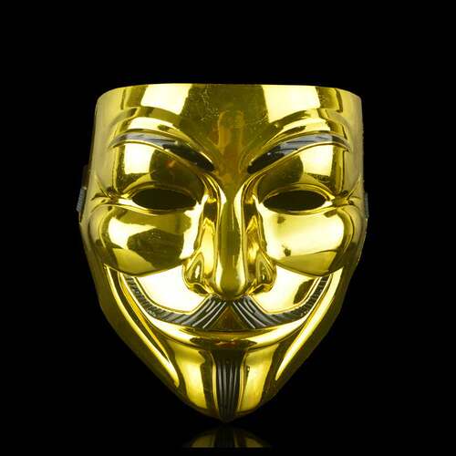 Movie Cosplay V for Vendetta Hacker Mask Anonymous Guy Fawke - 图3