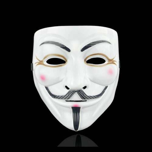 Movie Cosplay V for Vendetta Hacker Mask Anonymous Guy Fawke - 图2