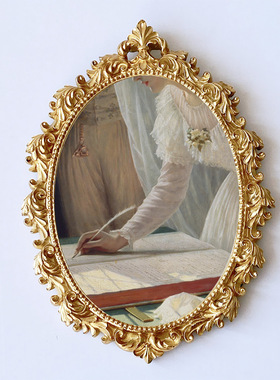 欧式树脂像框摆件装饰品椭圆形创意挂墙婚纱照相框摆台家居摆件