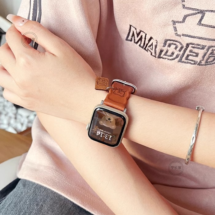 适用小米手环9pro手表带链真皮高级感7/8pro手腕带新品红米智能运动手表watch6替换表链透气女生redmiwatch5 - 图2