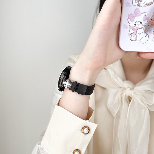 适用小米watchs3手表带金属磁吸智能手表链s5替换手表带s3女士腕带s1pro运动版watchcolor2女款高级感watch5 - 图2