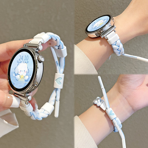 新款适用小米watchs4手表带编织手绳s3女士智能手表xiaomi watch s2替换表链s1pro运动版color2女款夏天腕带 - 图0