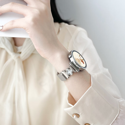 适用小米watchs3手表带金属磁吸智能手表链s5替换手表带s3女士腕带s1pro运动版watchcolor2女款高级感watch5 - 图1