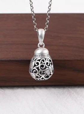 S925纯银随身香薰球香囊吊坠小众