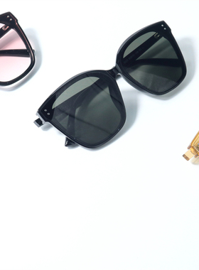 韩版gm渐变黑框墨镜uv400高街