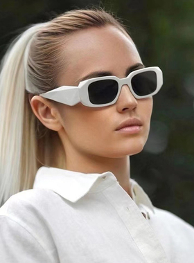 UV400朋克大理石纹切边太阳眼镜