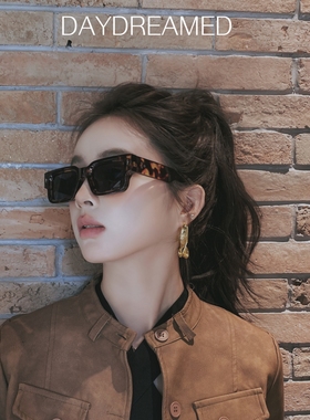 马卡龙色粗框方形可配近视墨镜