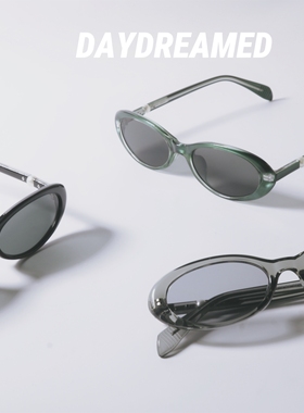 珍珠装饰椭圆形太阳眼镜