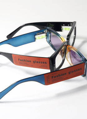 UV400赛博朋克工业风水平尺墨镜