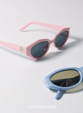 马卡龙色UV400猫眼小众太阳眼镜
