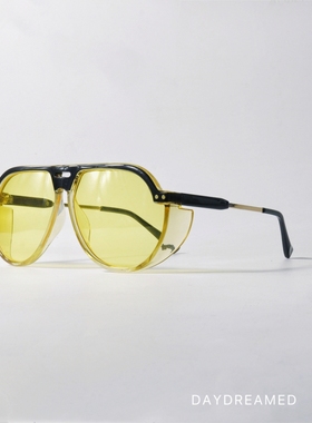 果冻色大框飞行员式独特设计墨镜