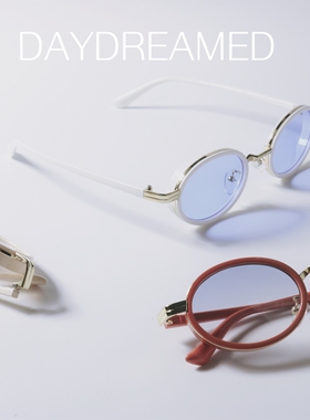 椭圆形小众设计感渐变色太阳眼镜