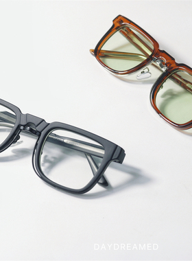 朋克设计UV400防蓝光方形墨镜