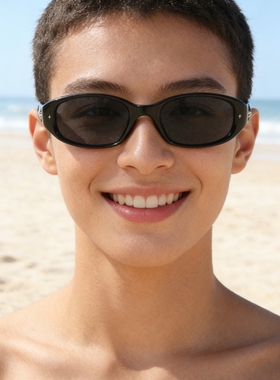 韩版UV400防紫外线近视墨镜