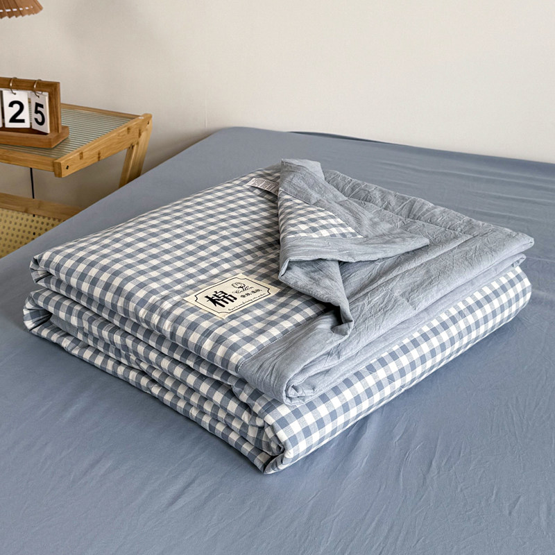 Zinghome/自然醒色织水洗棉棉花夏被子被芯 - 图3