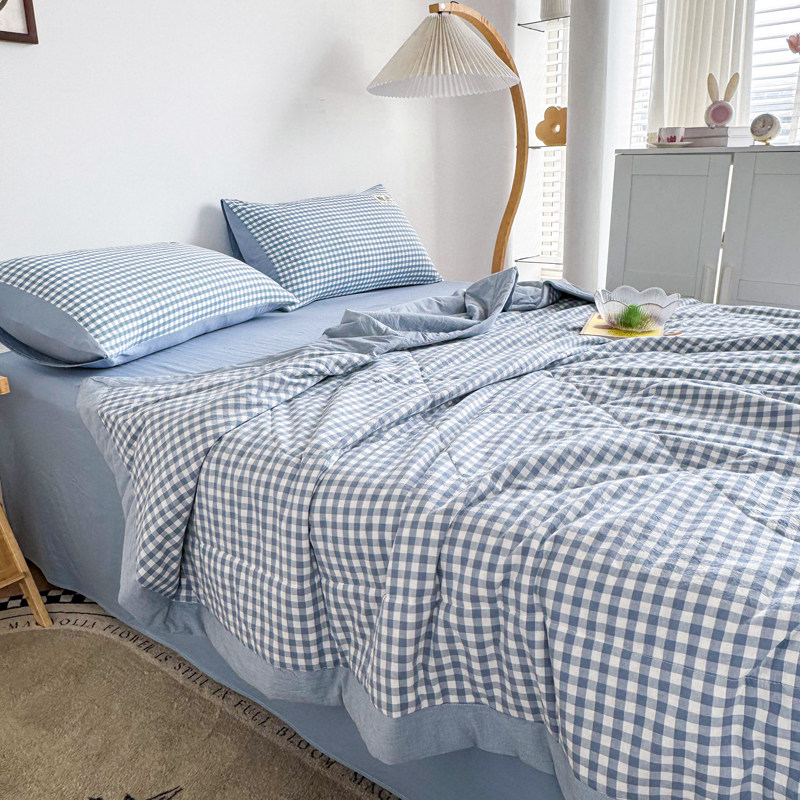 Zinghome/自然醒色织水洗棉棉花夏被子被芯 - 图1