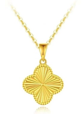 新款四叶草金色O字链2