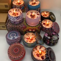 Fragrant Lavender Candle Bedrooms Sleep home Lasting Candle Aroma Lavender Red Romantic Eroticism Gift small crowdsourced