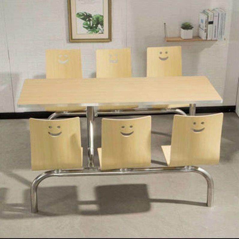 食堂餐桌椅员工饭堂不锈钢连体支架4人8人小吃店快餐桌简单经济型,淘宝优惠券,粉丝福利购,淘宝优惠卷