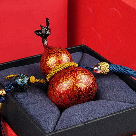 Manija de calabaza lacada Dongguan, percha para coche de ocho tesoros