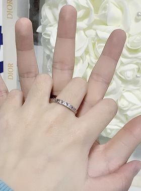 XXOFF银戒指满天星轻奢情侣