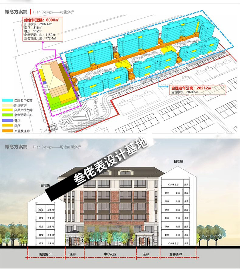 养老院项目设计方案例老年公寓住宅会所PPT文档cad施工图素材