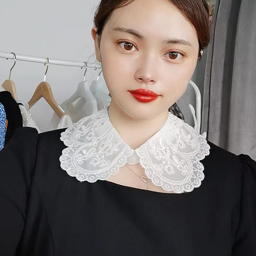 春夏配裙领口装饰假领子女减龄娃娃领多功能披肩假衣领韩版小领子 - 图3