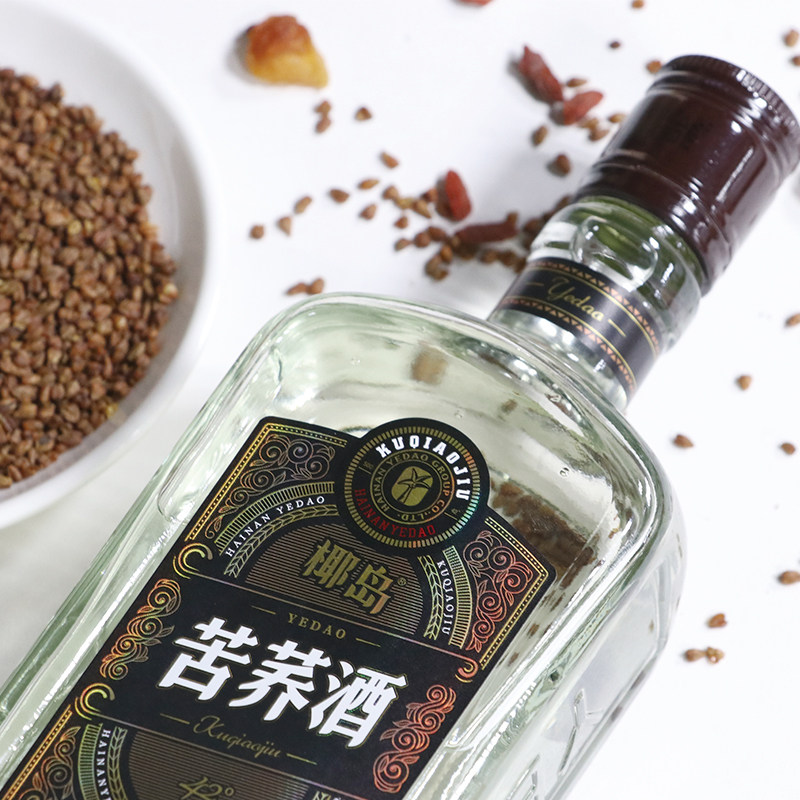 椰岛苦荞酒 42度配制酒 500ml*3瓶 家庭量贩装