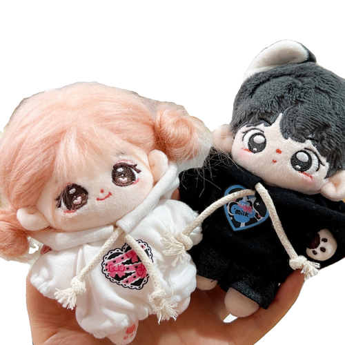 现货10cm娃衣可爱超萌冬装连帽卫衣棉花娃娃海星体换装玩偶公仔 - 图3