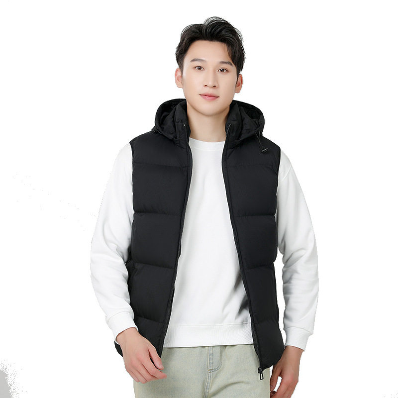 男士秋冬季休闲时尚百搭加厚马甲男可脱卸帽子外穿棉衣马甲,淘宝优惠券,粉丝福利购,淘宝优惠卷