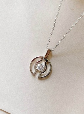 小众设计圆圈镂空不掉色刻字礼物