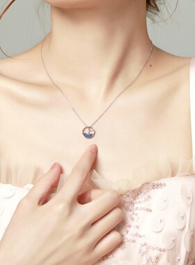 人鱼泡沫小众设计感刻字银饰品