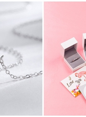 字母纯银轻奢小众ins锁骨链
