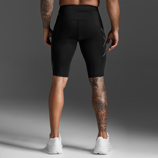 【旗舰裤】2XU MCS压缩短裤专业男跑步裤速干马拉松旗舰款紧身裤